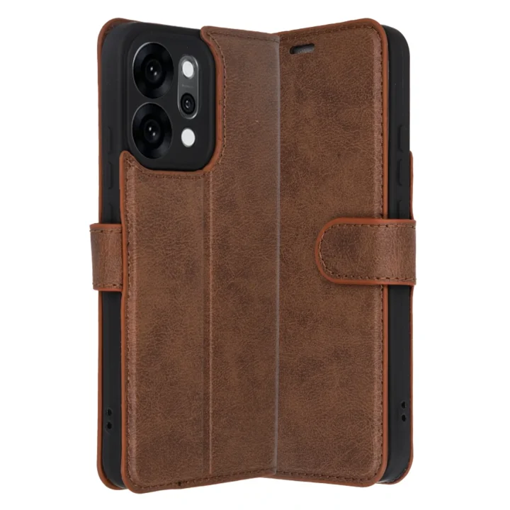 Mey İthalat®   Reno 14 Trend S Plus Kapaklı Kılıf - Taba