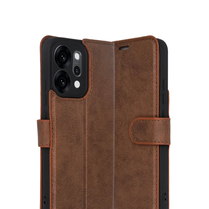 Mey İthalat®   Reno 14 Trend S Plus Kapaklı Kılıf - Taba