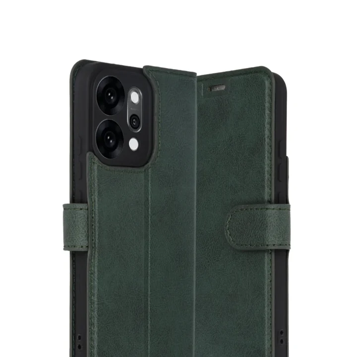 Mey İthalat®   Reno 14 Trend S Plus Kapaklı Kılıf - Yeşil