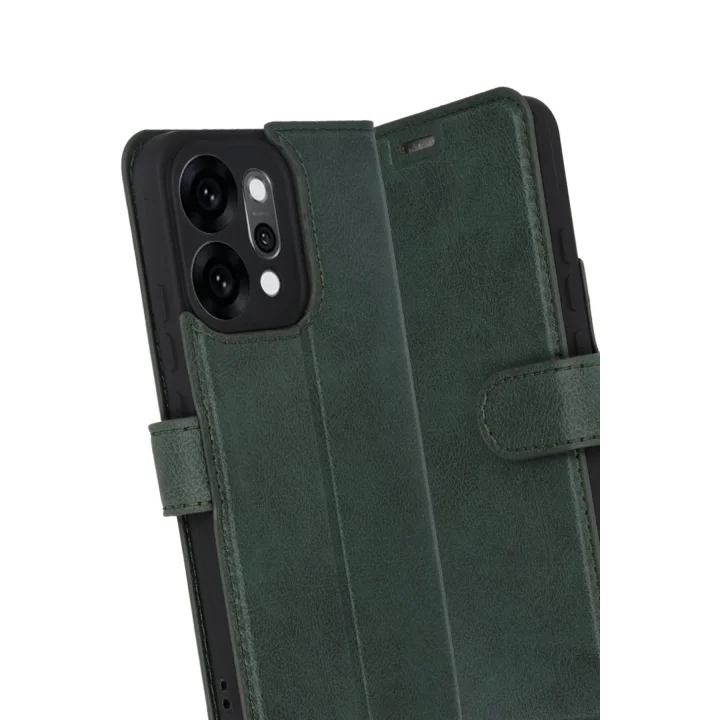 Mey İthalat®   Reno 14 Trend S Plus Kapaklı Kılıf - Yeşil