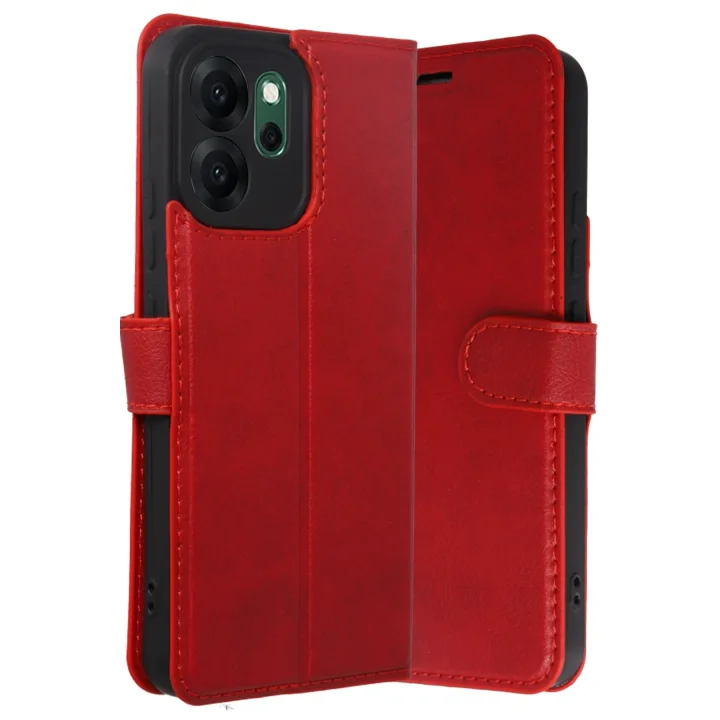 Mey İthalat®   Reno 14F Trend S Plus Kapaklı Kılıf - Kırmızı