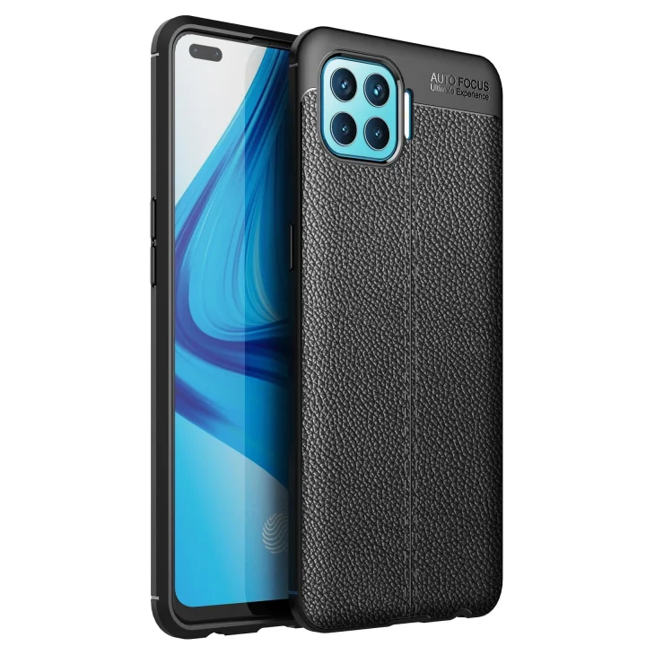 Mey İthalat®   Reno 4 Lite Kılıf Auto Focus Kapak - Siyah