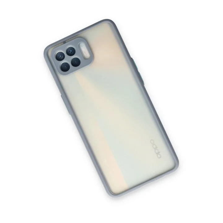 Mey İthalat®   Reno 4 Lite Kılıf Montreal Silikon Kapak - Gri