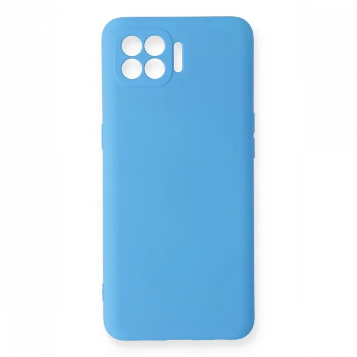 Mey İthalat®   Reno 4 Lite Kılıf Nano içi Kadife Silikon - Mavi