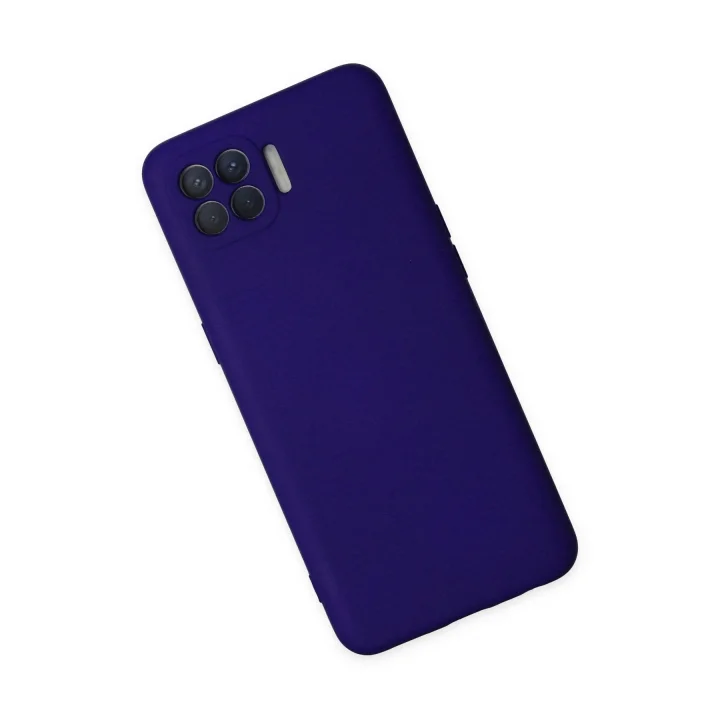 Mey İthalat®   Reno 4 Lite Kılıf Nano içi Kadife Silikon - Mor