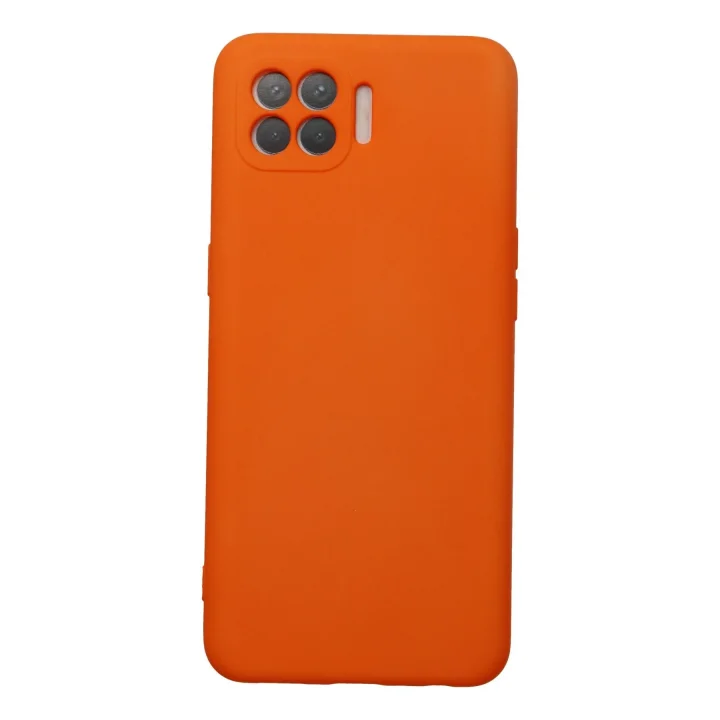 Mey İthalat®   Reno 4 Lite Kılıf Nano içi Kadife Silikon - Turuncu