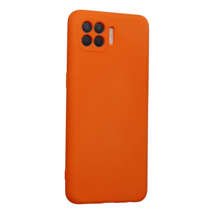 Mey İthalat®   Reno 4 Lite Kılıf Nano içi Kadife Silikon - Turuncu