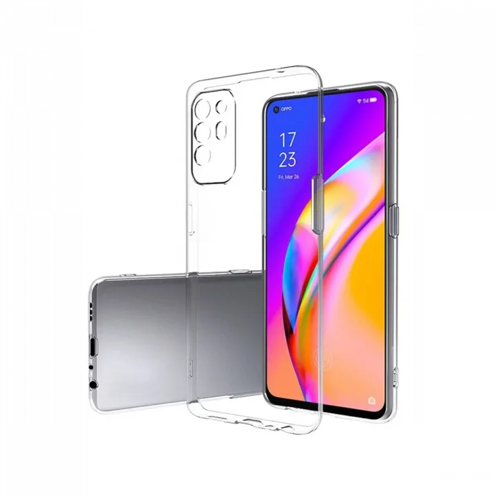 Mey İthalat®   Reno 5 Lite Kılıf Lüx Şeffaf Silikon