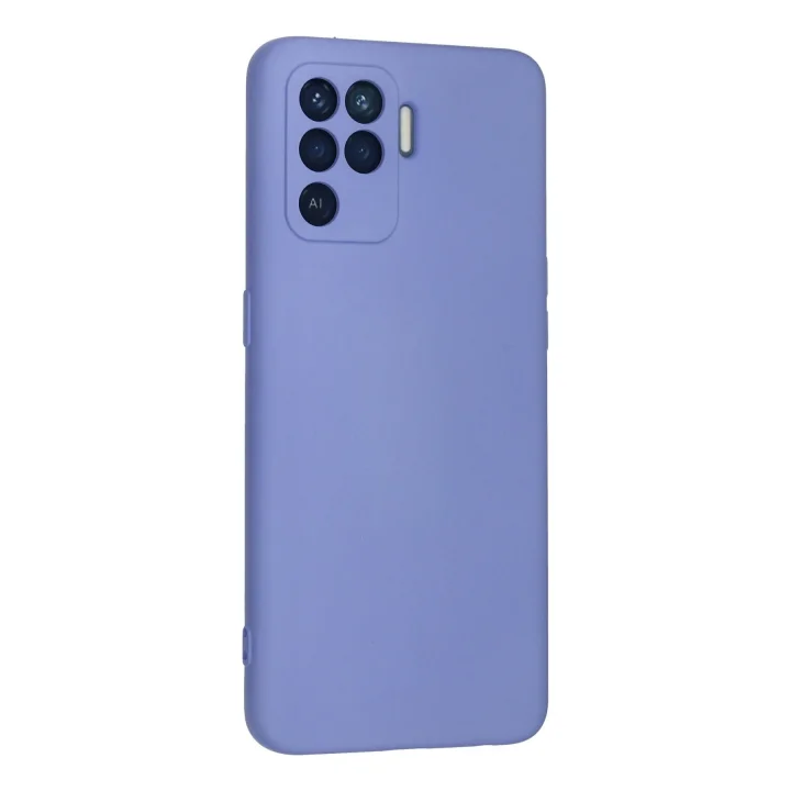 Mey İthalat®   Reno 5 Lite Kılıf Nano içi Kadife Silikon - Lila