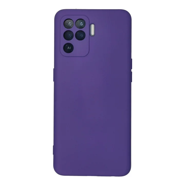 Mey İthalat®   Reno 5 Lite Kılıf Nano içi Kadife Silikon - Mor