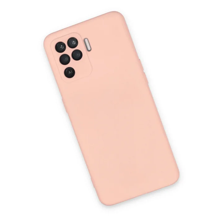 Mey İthalat®   Reno 5 Lite Kılıf Nano içi Kadife Silikon - Pudra