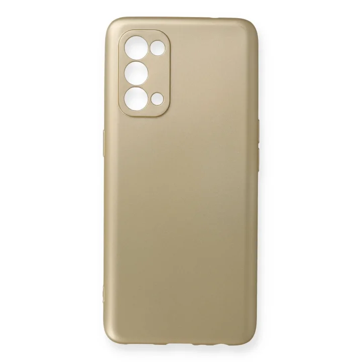 Mey İthalat®   Reno 5 Pro Kılıf First Silikon - Gold