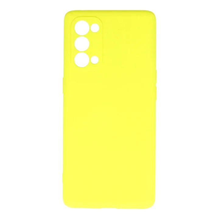 Mey İthalat®   Reno 5 Pro Kılıf First Silikon - Sarı