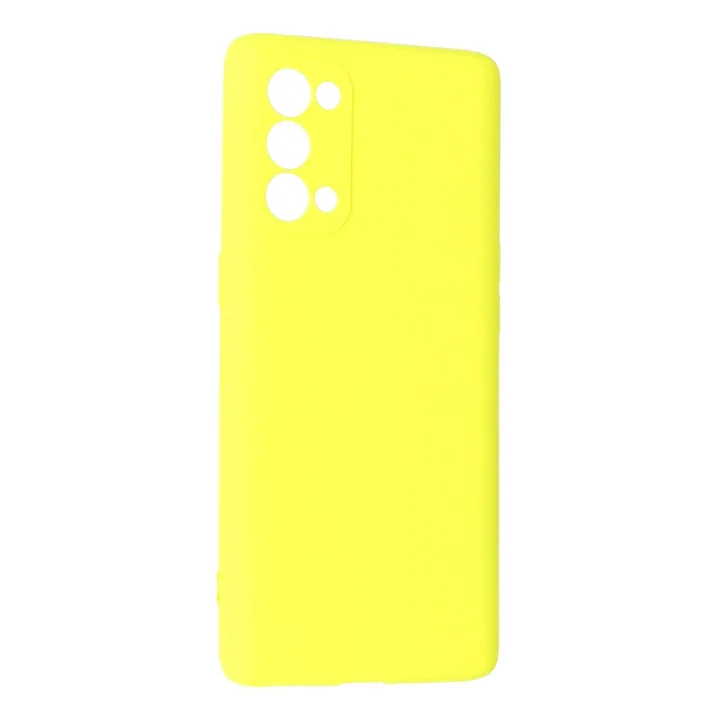 Mey İthalat®   Reno 5 Pro Kılıf First Silikon - Sarı