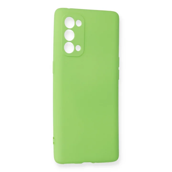 Mey İthalat®   Reno 5 Pro Kılıf First Silikon - Yeşil