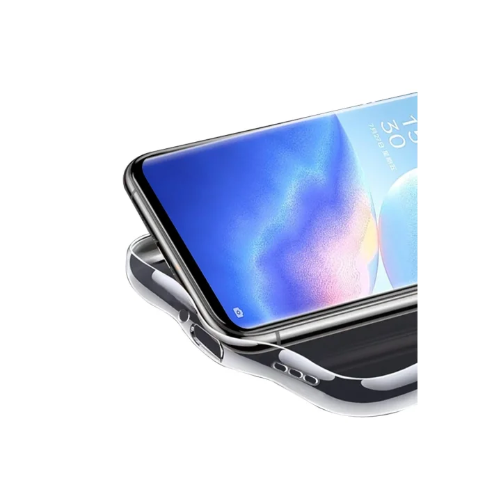 Mey İthalat®   Reno 5 Pro Kılıf Lüx Şeffaf Silikon