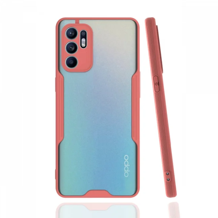 Mey İthalat®   Reno 6 Kılıf Platin Silikon - Pembe