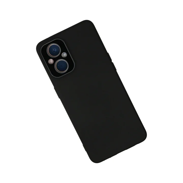 Mey İthalat®   Reno 7 Lite Kılıf Lansman Glass Kapak - Siyah