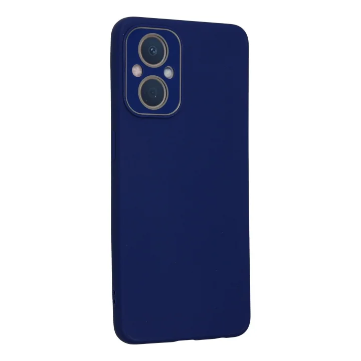 Mey İthalat®   Reno 7 Lite Kılıf Lansman Glass Kapak - Sky Blue