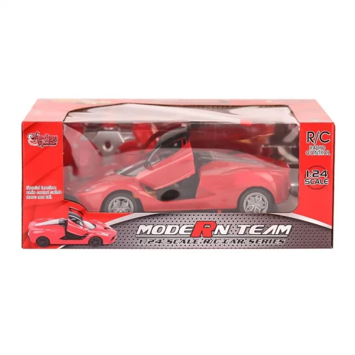 Mey İthalat® RG-1382-9-11 Kumandalı Kapıları Açılabilir Işıklı Spor araba 1:24 Vardem Oyuncak