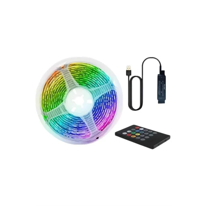 Mey İthalat® RGB Şerit Led 10 Metre Led Işık Kumanda ile Kontrol RGB