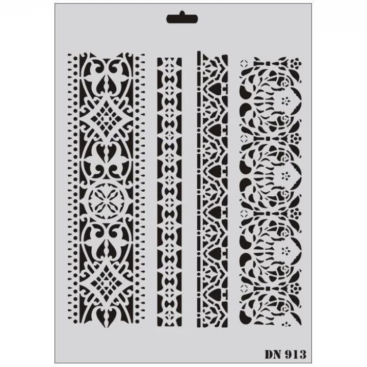 Mey İthalat® Rich Dantel Seri DN-913 Stencil 35x25 cm