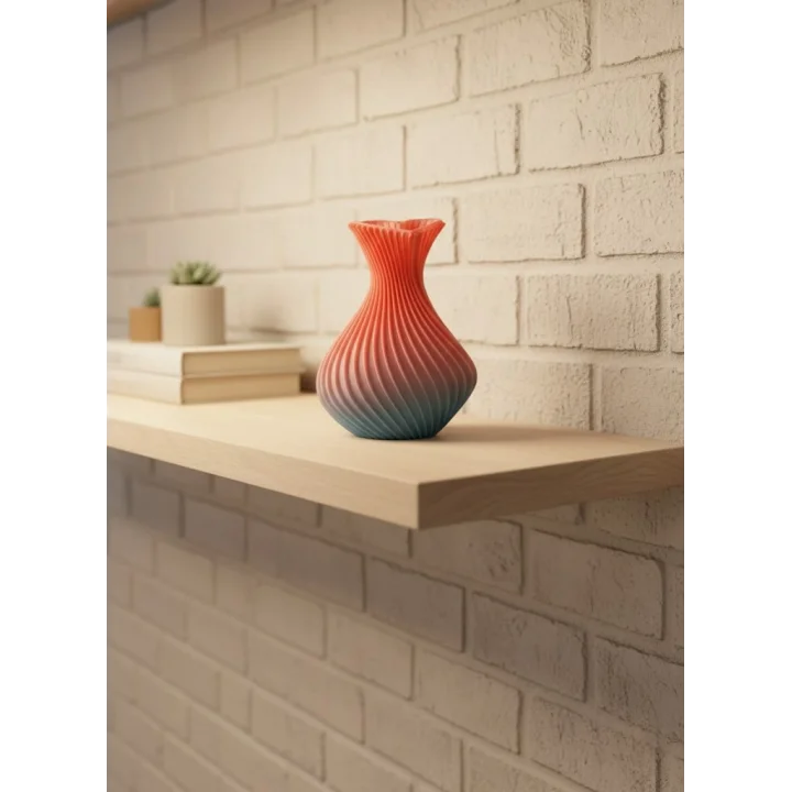Mey İthalat® Romantik Kalp Figürlü Süslük Vazo Modern Tasarım 15 cm