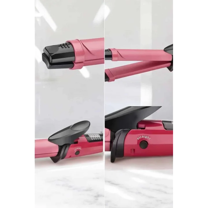 Mey İthalat® Saç Düzleştirici Ve Maşa İkili Saç Şekillendirici