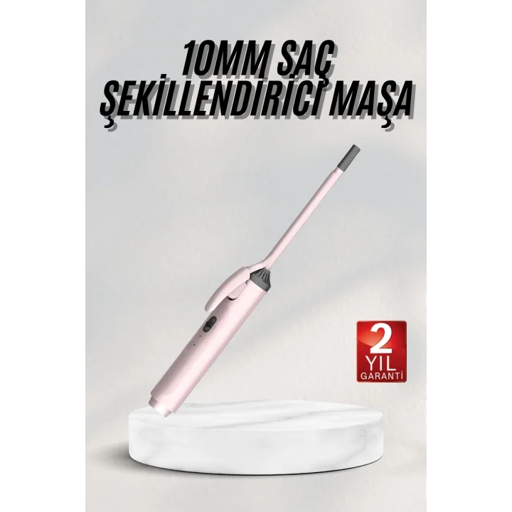 Mey İthalat® Saç Şekillendirici 10 MM Saç Maşası Seramik Kaplama