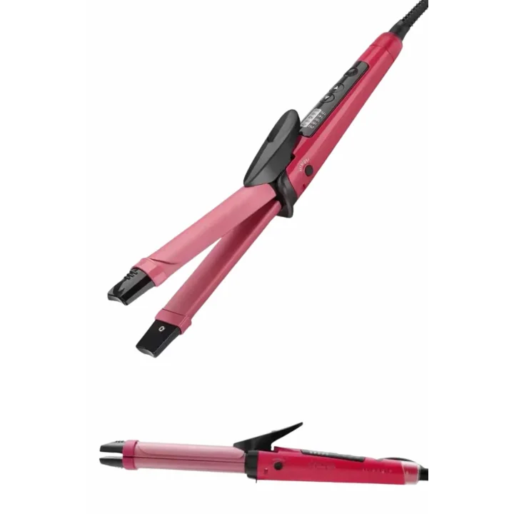 Mey İthalat® Saç Şekillendirici Düzleştirici ve Maşa Özellikli Şekillendirici Seramik Kaplama