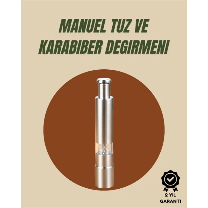 Mey İthalat® Sağlıklı ve Dayanıklı Gıda Sınıfı Paslanmaz Çelik Öğütücü