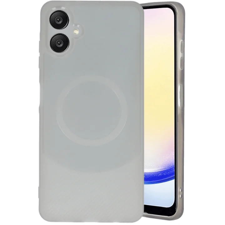 Mey İthalat®  Samsung A06 Kılıf Maya Karbon Kapak - Gri