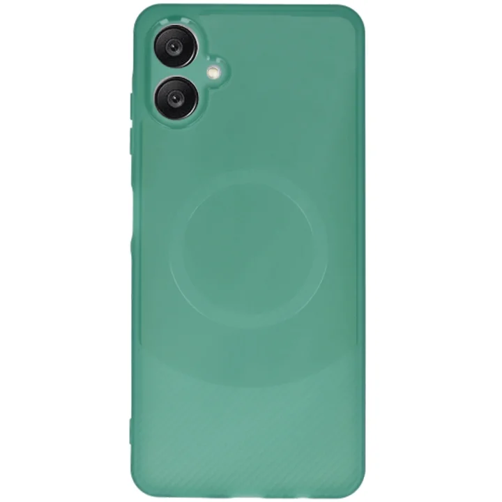 Mey İthalat®  Samsung A06 Kılıf Maya Karbon Kapak - Koyu Yeşil