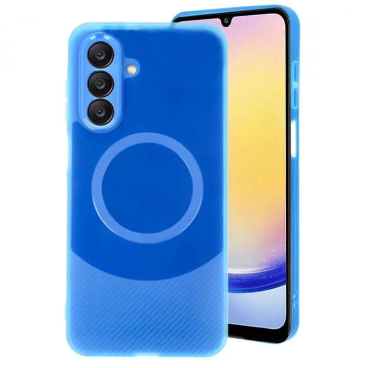 Mey İthalat®  Samsung A16 5G Kılıf Maya Karbon Kapak - Lacivert