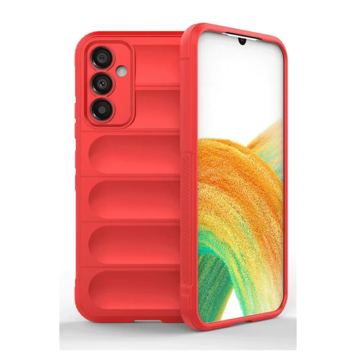 Mey İthalat®  Samsung A36 Kılıf Optimum Silikon - Kırmızı