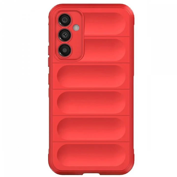 Mey İthalat®  Samsung A56 Kılıf Optimum Silikon - Kırmızı