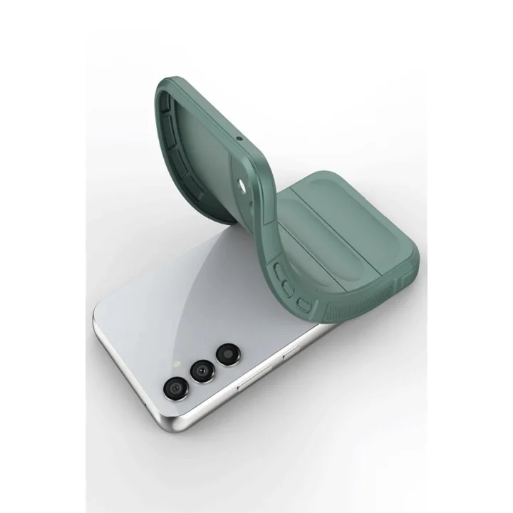 Mey İthalat®  Samsung A56 Kılıf Optimum Silikon - Koyu Yeşil