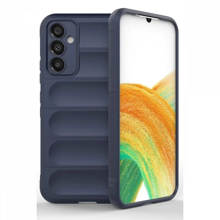 Mey İthalat®  Samsung A56 Kılıf Optimum Silikon - Lacivert