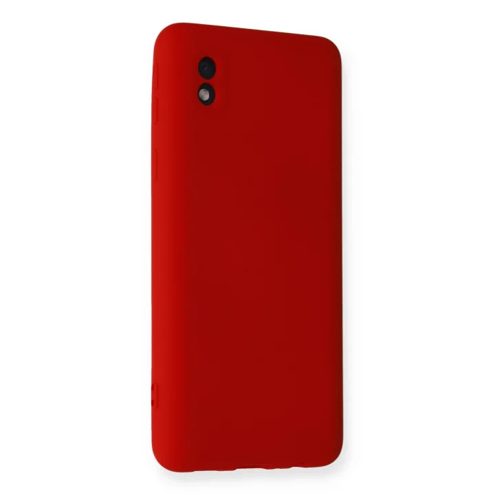 Mey İthalat®  Samsung Galaxy A01 Core Kılıf Nano içi Kadife Silikon - Kırmızı