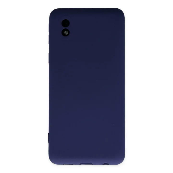 Mey İthalat®  Samsung Galaxy A01 Core Kılıf Nano içi Kadife Silikon - Lacivert