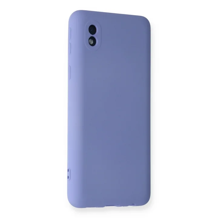 Mey İthalat®  Samsung Galaxy A01 Core Kılıf Nano içi Kadife Silikon - Lila