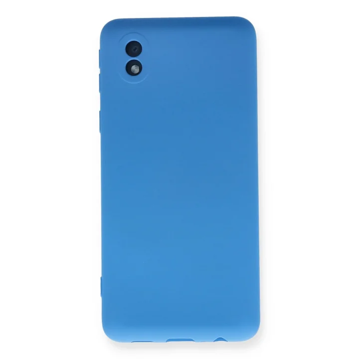 Mey İthalat®  Samsung Galaxy A01 Core Kılıf Nano içi Kadife Silikon - Mavi