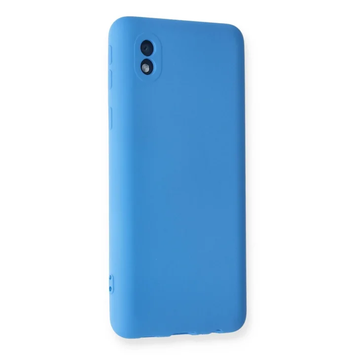 Mey İthalat®  Samsung Galaxy A01 Core Kılıf Nano içi Kadife Silikon - Mavi