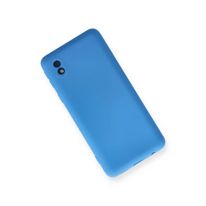 Mey İthalat®  Samsung Galaxy A01 Core Kılıf Nano içi Kadife Silikon - Mavi