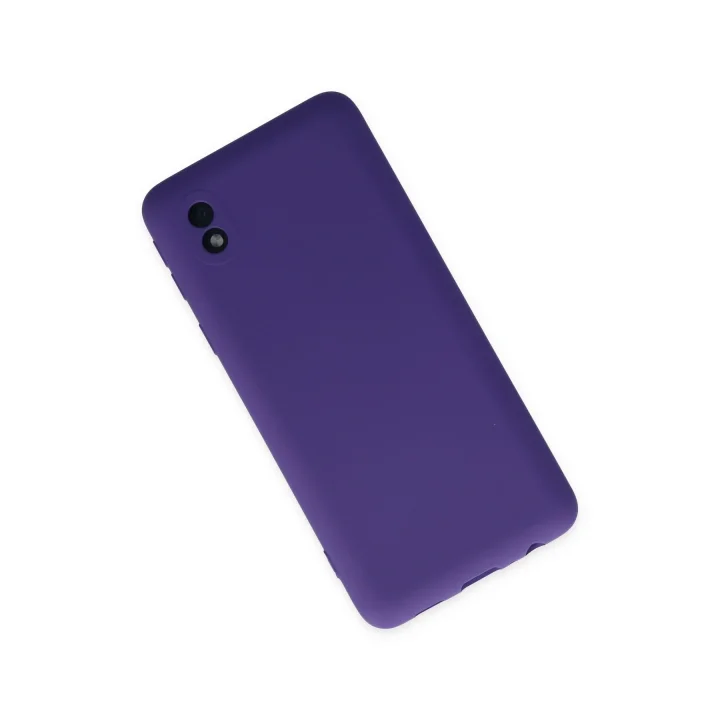 Mey İthalat®  Samsung Galaxy A01 Core Kılıf Nano içi Kadife Silikon - Mor