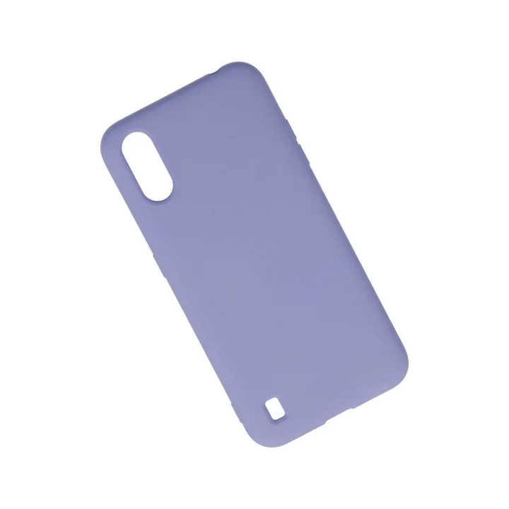 Mey İthalat®  Samsung Galaxy A01 Kılıf Nano içi Kadife Silikon - Lila