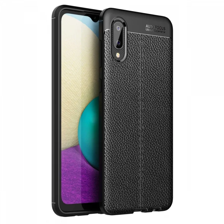 Mey İthalat®  Samsung Galaxy A02 Kılıf Auto Focus Kapak - Siyah