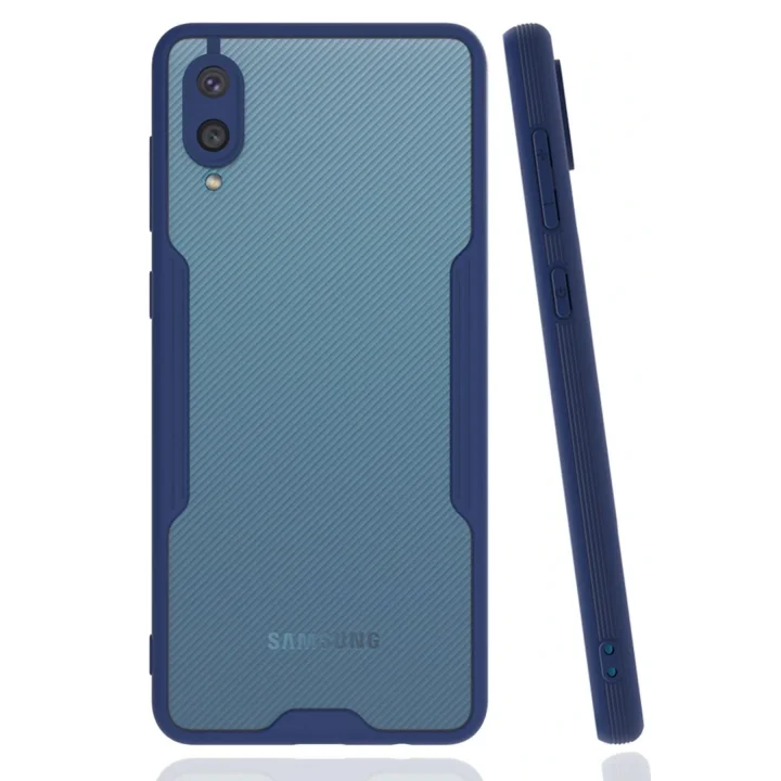 Mey İthalat®  Samsung Galaxy A02 Kılıf Platin Silikon - Lacivert