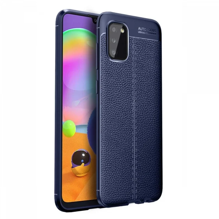 Mey İthalat®  Samsung Galaxy A02S Kılıf Auto Focus Kapak - Lacivert