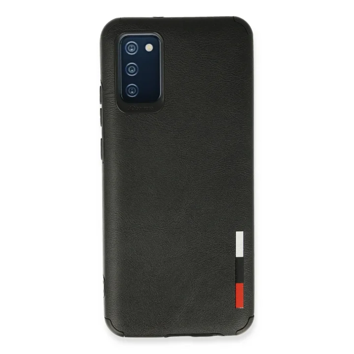 Mey İthalat®  Samsung Galaxy A02S Kılıf Loop Deri Silikon - Siyah
